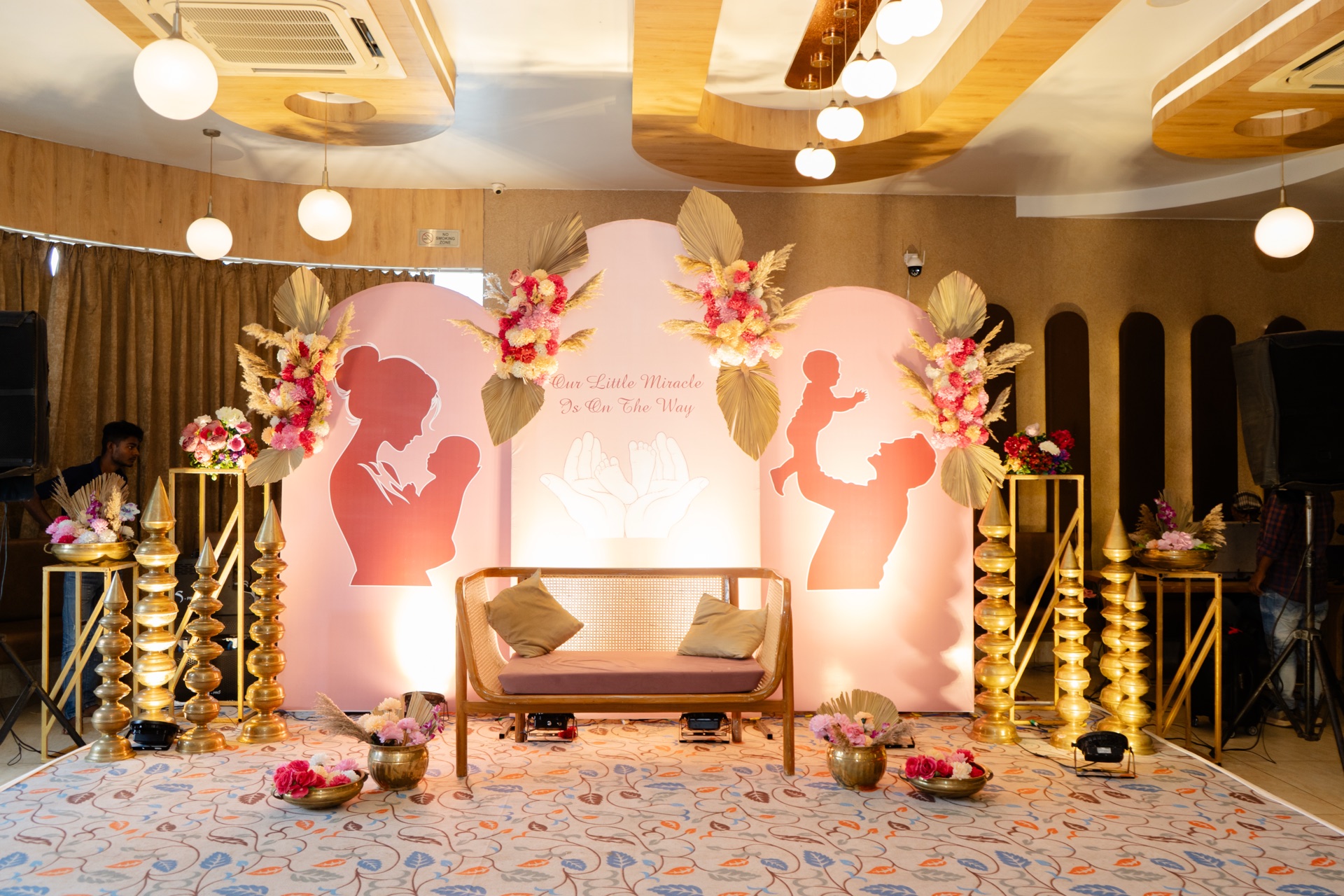 Baby shower celebration ceremony